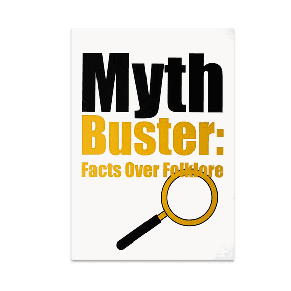 Myth Buster Wall Art - Conspiracy Debunking Enthusiast - 13x19 Poster Print