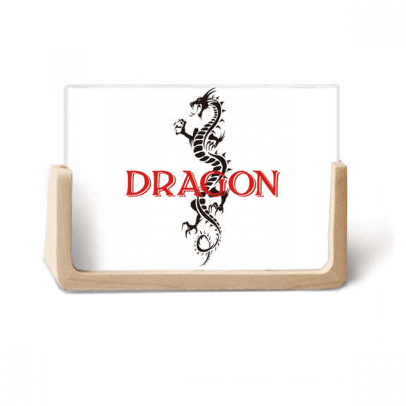 Myth Dragon Eastern Western Animals Photo Wooden Photo Frame Tabletop Display