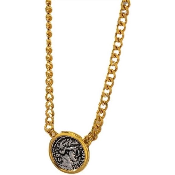 Myth Luck Fortune Legend Miraculous Medallion Coin Necklace,Merit Medal Necklace for Women