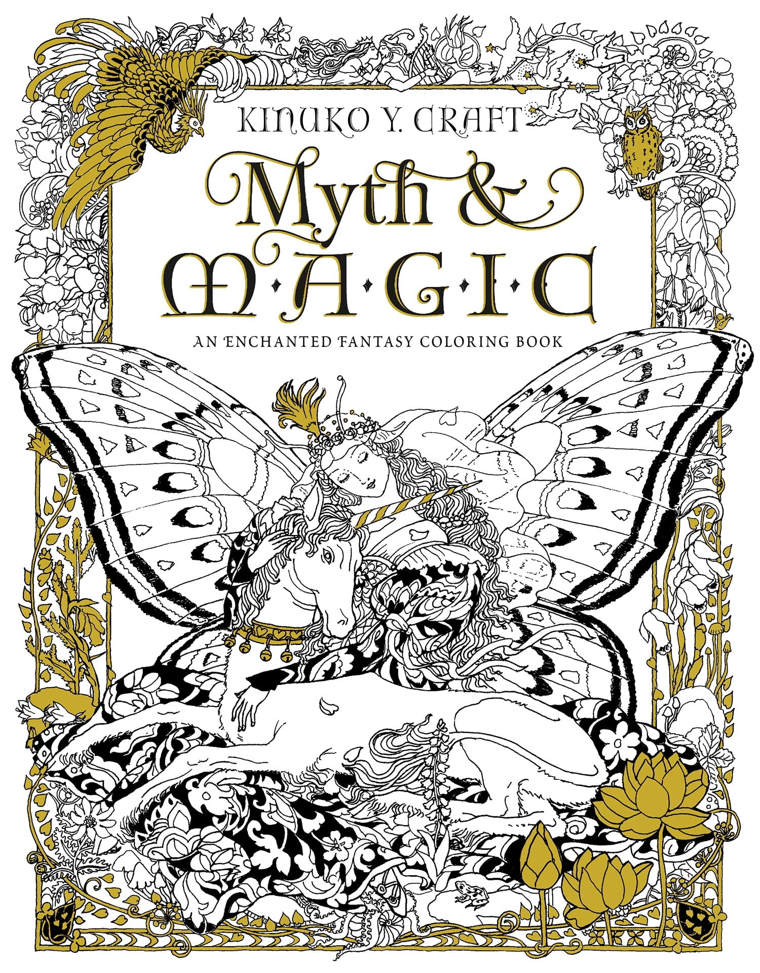 Myth & Magic: An Enchanted Fantasy Coloring Book (Paperback) - Walmart.com