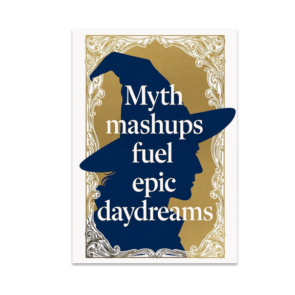 Myth Mashups Fuel Epic Daydreams - Folklore Enthusiast - 13x19 Poster Print
