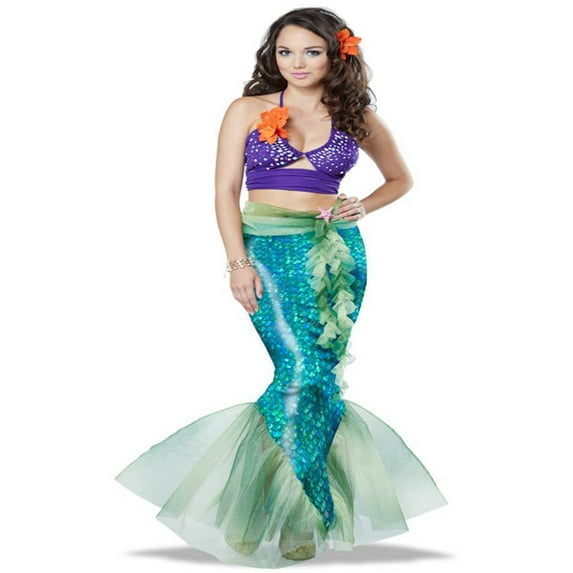 Mythic Mermaid Women's Halloween Fancy-Dress Costume for Adult, S