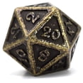 thumbnail image 1 of Mythica Dire Dark Gold D20 Metal Polyhedral Die, 1 of 2