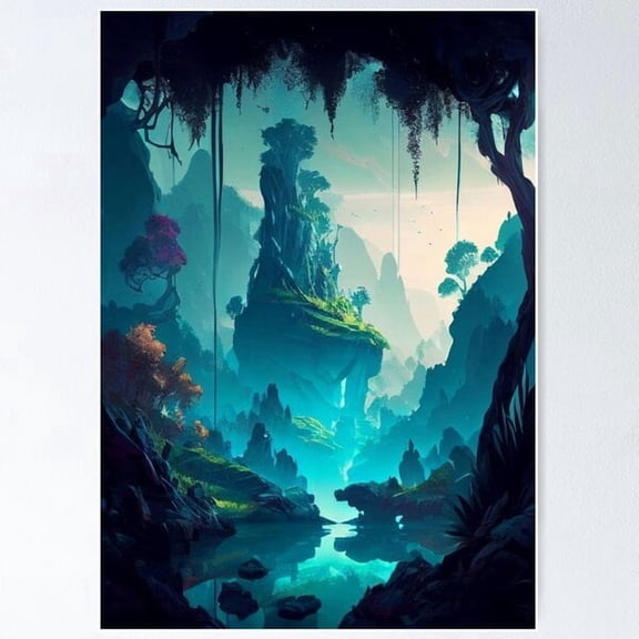 Mythical Box Fantasy Illustration Poster, Poster Home Decor, Poster Only