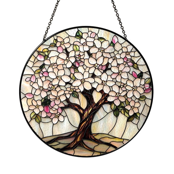 Mythical Cherry Blossom Tree Stained Glass Style Suncatcher ...