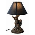 thumbnail image 1 of Mythical Creature Sasquatch Big Foot Cryptid Ape by Tree Trunk Table Lamp Decor, 1 of 9
