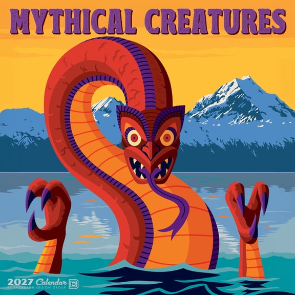 Mythical Creatures 2027 12 X 12 Wall Calendar, (Paperback)
