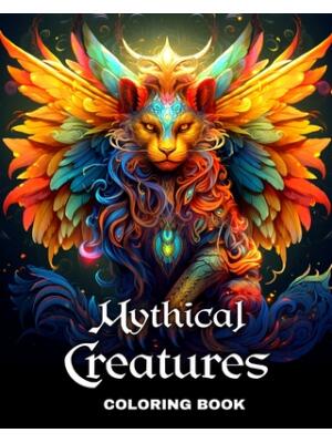 Mythical Creatures Coloring Book : Fantasy Creatures Coloring Sheets for Adults and Teens ...
