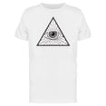 thumbnail image 1 of Mythical Eye Triangle T-Shirt Men -Image by Shutterstock, Male Medium, 1 of 2