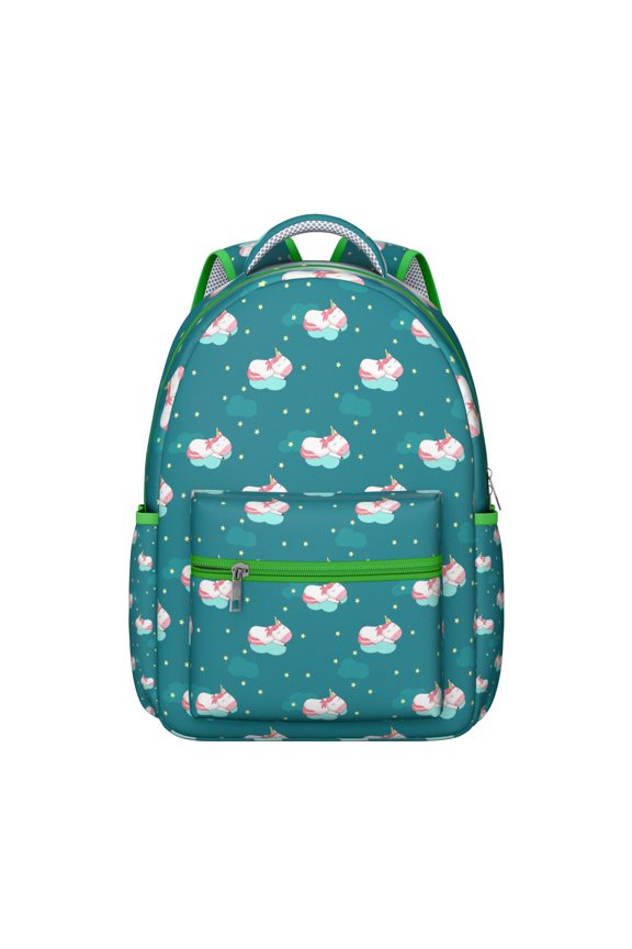 Mythical Horse Cartoon School Backpack - Durable, Lightweight & Waterproof with Padded Back Panel