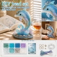 thumbnail image 1 of Mythical Ocean DIY Bead Kit, 3D Beaded Animal Kit, Glossy Glass Bead Craft Set, Easy-Follow Instructions For Creating Unique Underwater Decorations Seahorse, 1 of 9