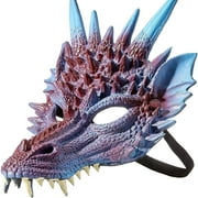 Mythical Purple Dragon Mask Supersoft Adult Costume Accessory HMS