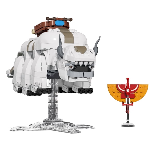 The Last Air Sky Bison Appa Building Set, Compatible with Lego 630 Accessory, Adorable Flying Beast with Gentle Expression, Gift for Movie Fans,