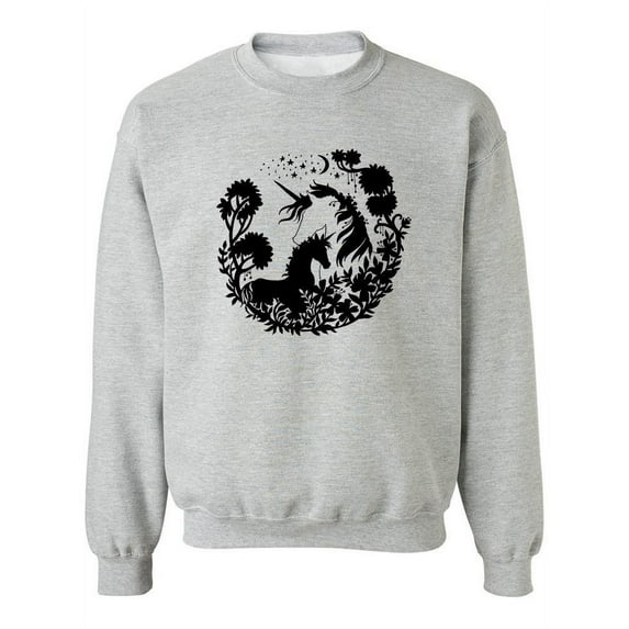 Mythical Unicorn Landscape Sweatshirt Women -Image by Shutterstock, Female XX-Large