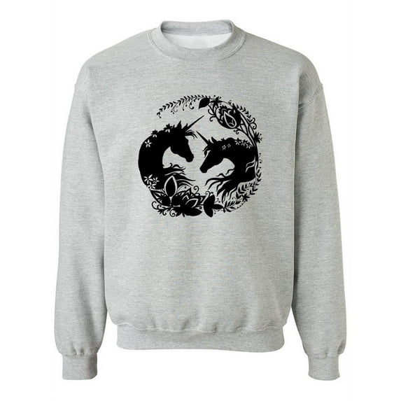 Mythical Unicorns Portrait Sweatshirt Women -Image by Shutterstock, Female 5X-Large