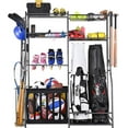 thumbnail image 1 of Mythinglogic Garage Sports Equipment Storage, 2 Golf Bag Storage Rack, Garage Ball Organizer Rack, 1 of 6