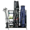 thumbnail image 1 of Mythinglogic Golf Storage Garage Organizer, Steel Golf Bag Storage Stand and Other Golfing Equipment Rack, 1 of 8