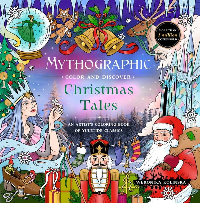 Mythographic Color and Discover: Christmas Tales: An Artist's Coloring Book of Yuletide Classics, (Paperback)