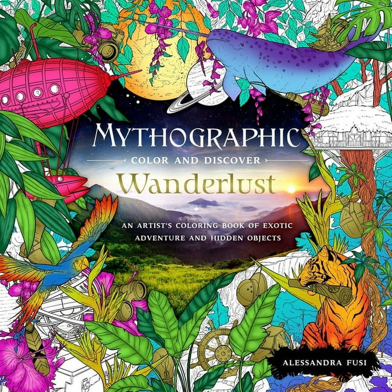 NEW Mythographic Lab - Adult Coloring Book Review 