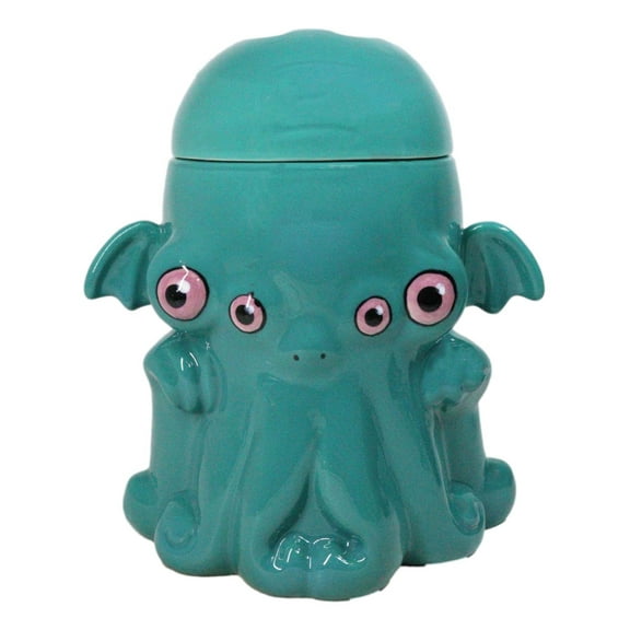 Mythological God Cthulhu Kraken Octopus Colossal Sea Monster Ceramic Cookie Jar