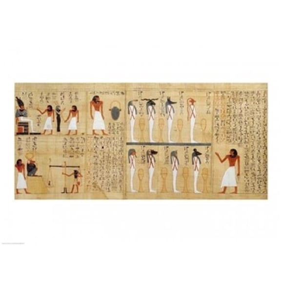 Mythological Papyrus of Imenemsaouf Poster Print - 36 x 24 in. - Large