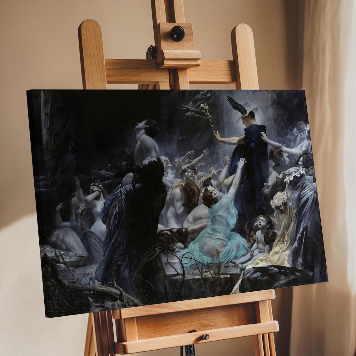Mythological Examples Mythological Underworld Wall Art Print, Souls On The Acheron By Hirémy ...