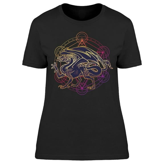 Mythological Winged Dragon T-Shirt Women -Image by Shutterstock, Female XX-Large