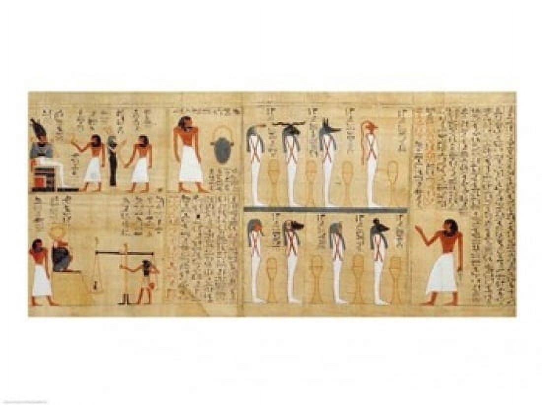 Mythological papyrus of Imenemsaouf Canvas Art - (36 x 24)
