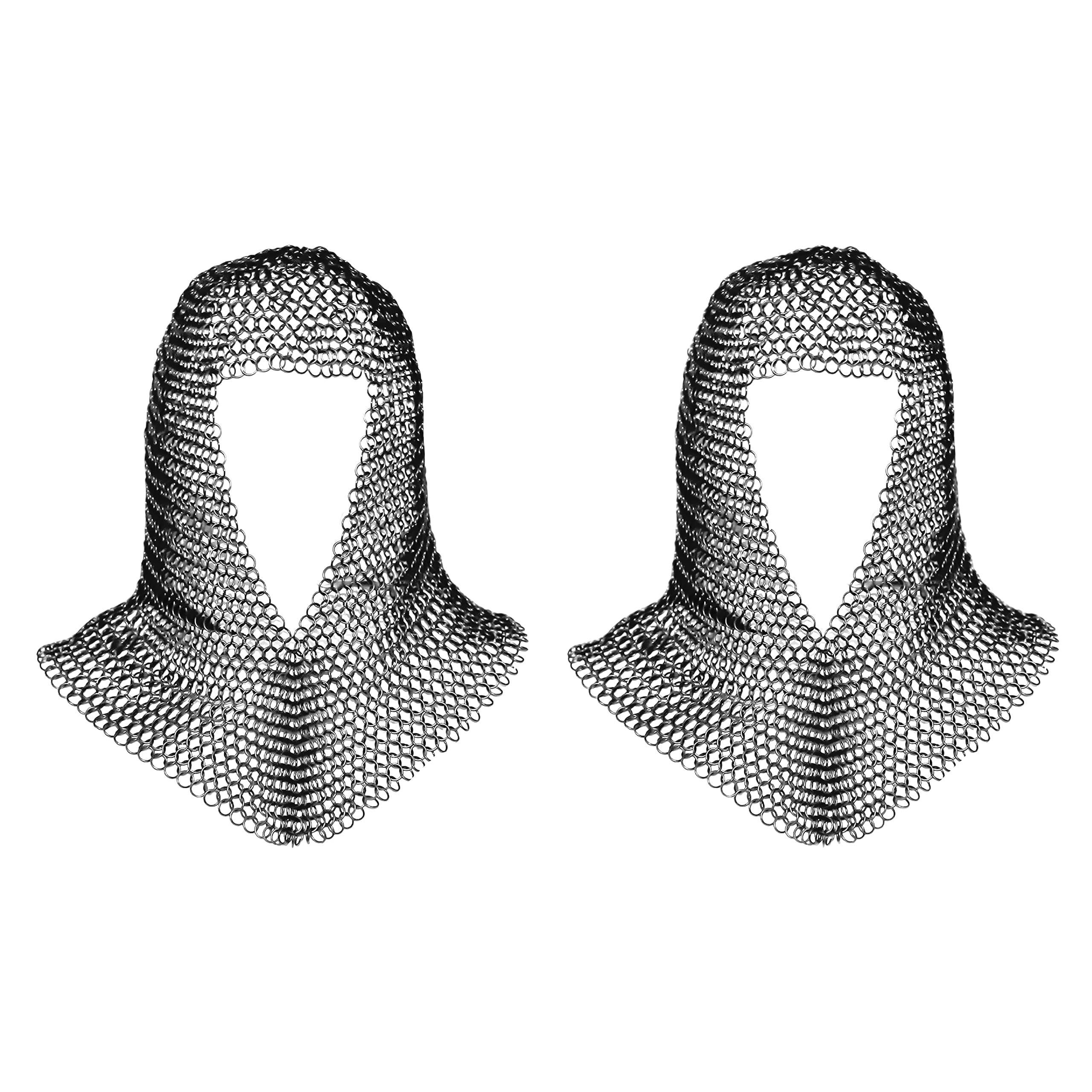 Mythrojan Chainmail Coif Combo Pack Medieval Renaissance Armor for ...