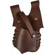 Mythrojan Ranger Frog, Ideal for Warrior Knight Ranger SCA LARP, Adjustable Full Grain Leather - Brown