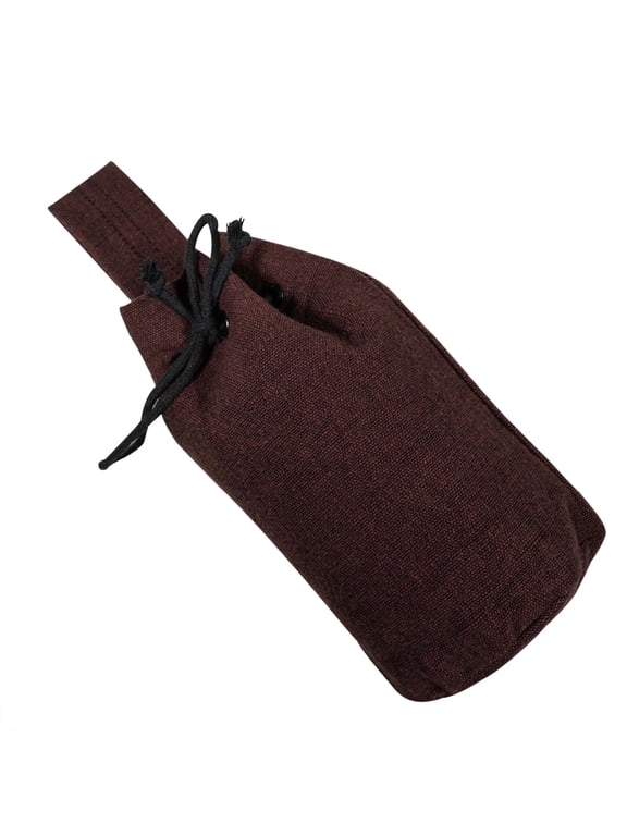 Medieval Belt Pouch Renaissance Costume Accessories Viking Cotton Canvas Pouch Viking Knight Dice Bag Pirate Hip Pouch Larp Waist Bag Cosplay Coin Purse - Brown