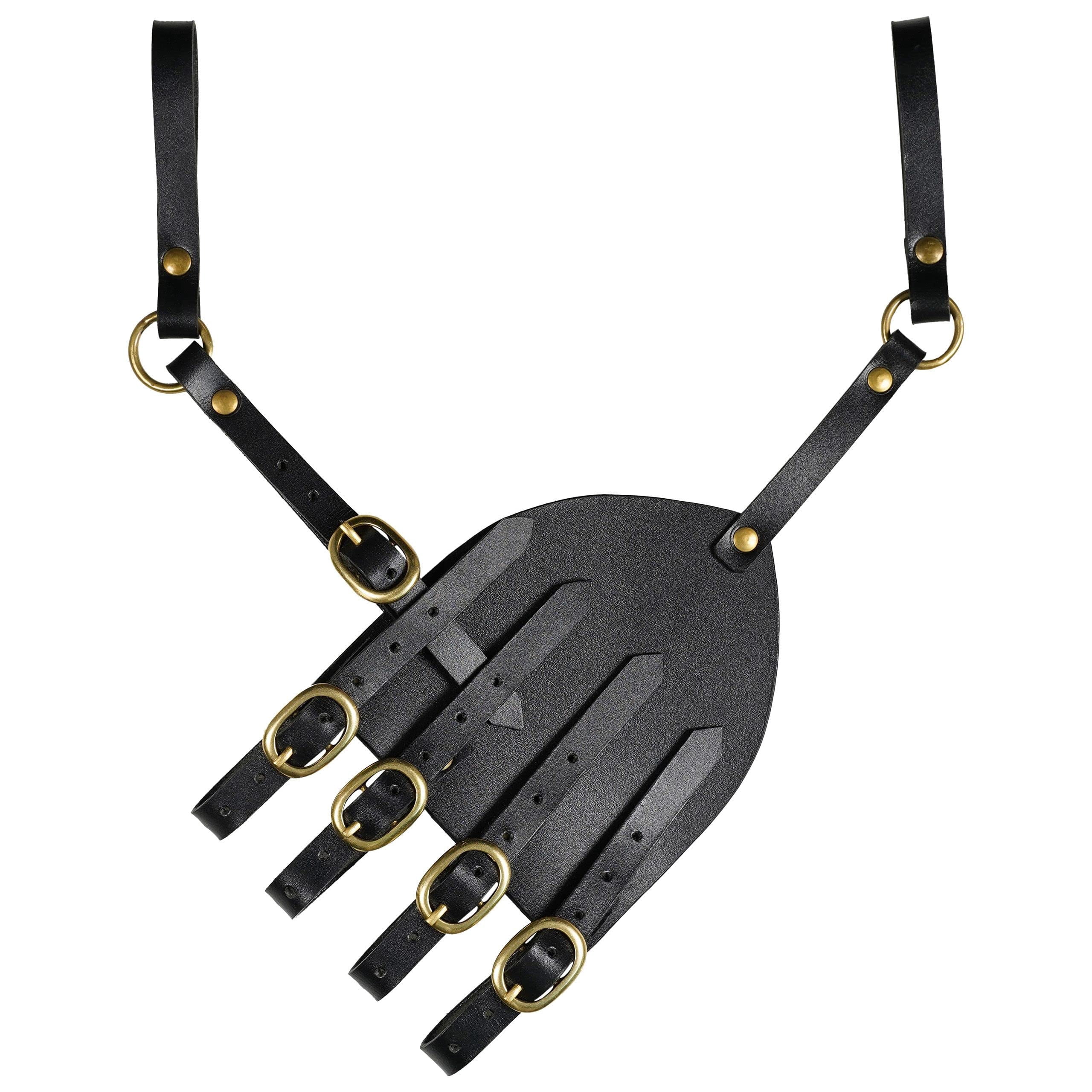 Mythrojan Medieval Leather Sword Frog - Right Hand Holster For Viking, Rapier & LARP Swords