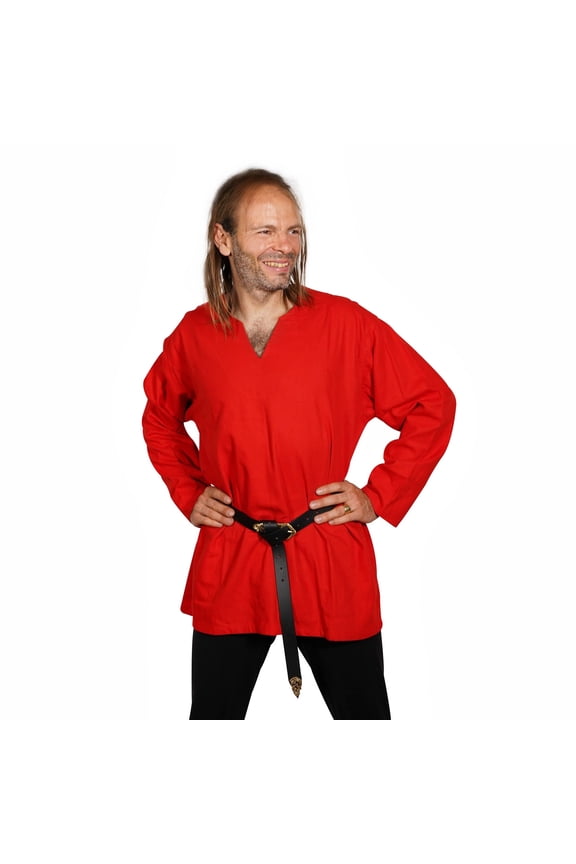 Viking Shirt, Renaissance Men Tunic Costume Warrior Knight Cosplay LARP