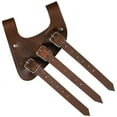 thumbnail image 1 of Mythrojan Renaissance Leather Left Hand Sword Frog LARP Costume Accessory Rapier Knight Sword Belt - Brown, 1 of 5