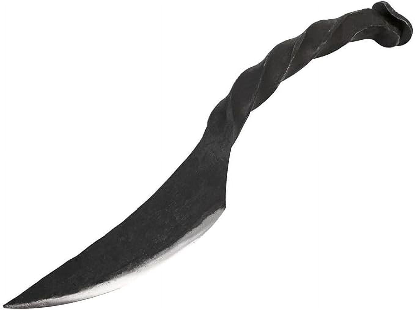 Mythrojan Twisted Railroad Spike Knife Railroad Iron Hand Forged Rail Knife