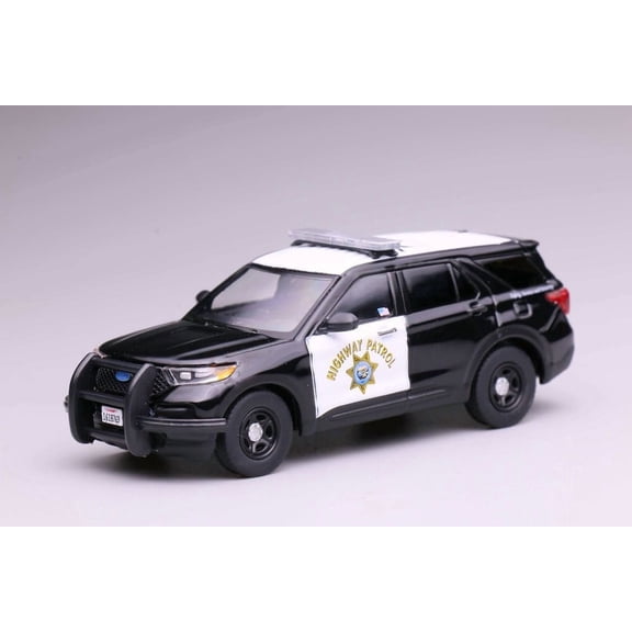 Mytopshop 1:64 596 Black Explorer CHP Highway Patrol Police Model Diecast Metal Car