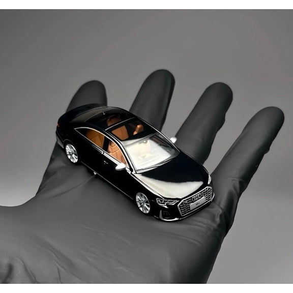 Mytopshop JKM 1:64 Black S8 L D5 Luxury Sedan Sports Model Diecast Metal Car