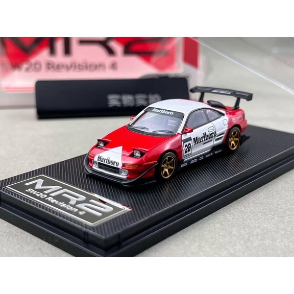 Mytopshop MT 1:64 Red JDM MR2 SW20 Revision 4 Sports Model Diecast Metal Car