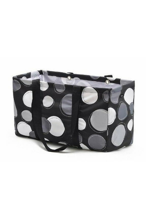 New Medium Utility Tote Storage Picnic Party Laundry Beach Organizer Bag 31 Gift In Happy Dot