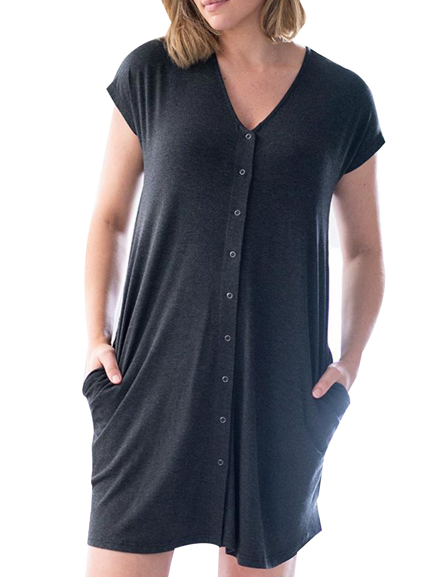 Button up nursing dress 2025