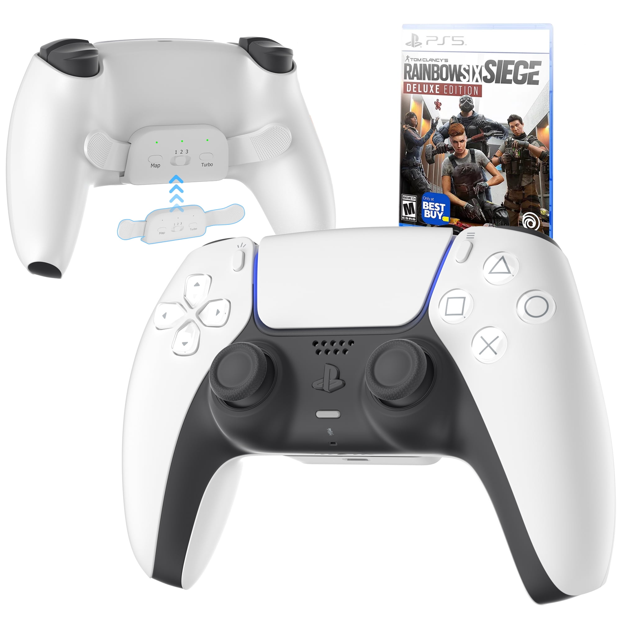 2023 New PlayStation 5 Slim Digital Edition Bundle with Two Controllers  White and Cosmic Red Dualsense and Mytrix Controller Case - Slim PS5 1TB  PCIe