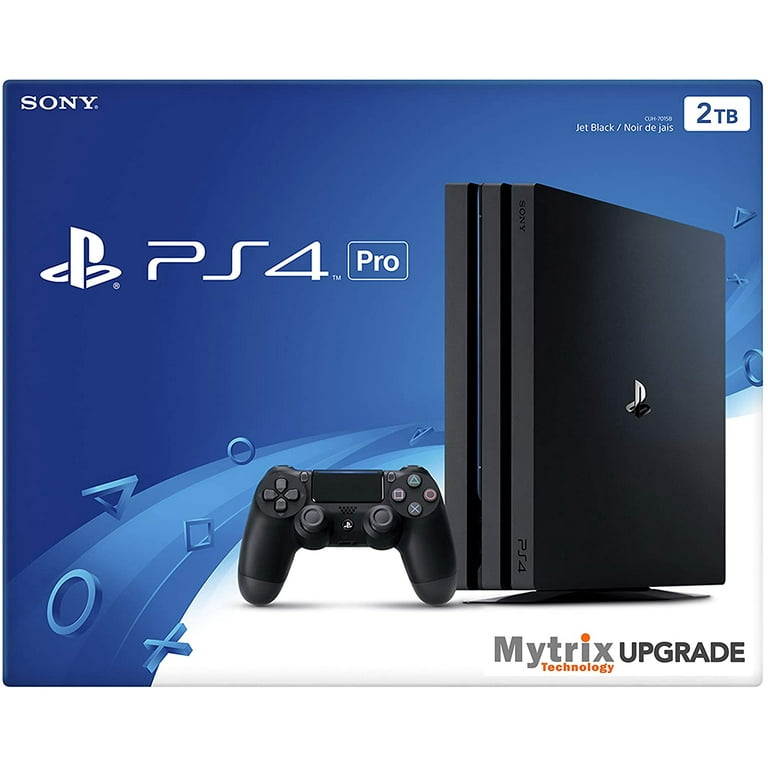 Mytrix Playstation 4 Pro 2TB Console with DualShock 4 Wireless Controller  Bundle, PS4 Pro Enhanced by Mytrix 