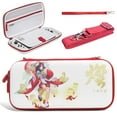 thumbnail image 1 of Mytrix Red Original Touro Carrying Case for Nintendo Switch, Portable Hard Shell Pouch Travel Storage Bag for Switch Console, with 12 Game Card Slots & Accessory Pocket, Shoulder Strap Included, 1 of 7