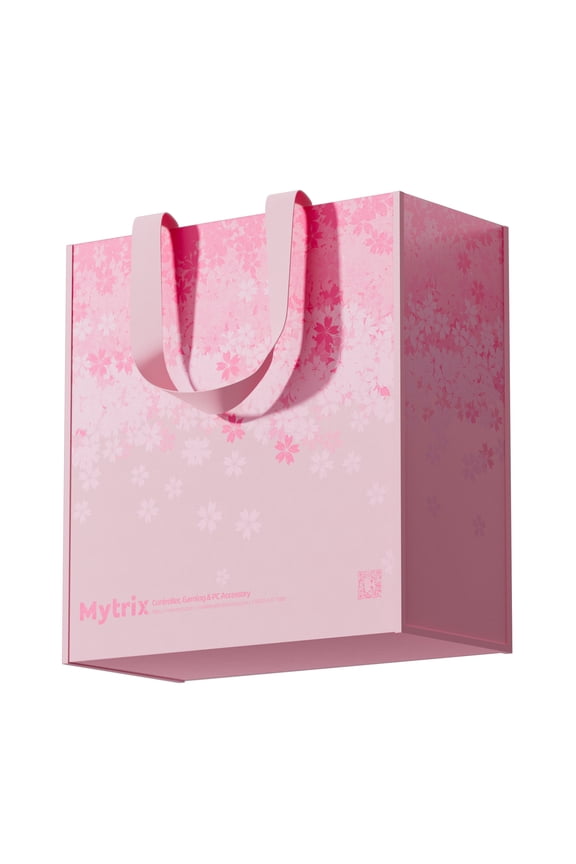 Sakura Cherry Pink Reusable Shopping Bag - Durable, Water-Resistant, 360-Degree Pink Cherry