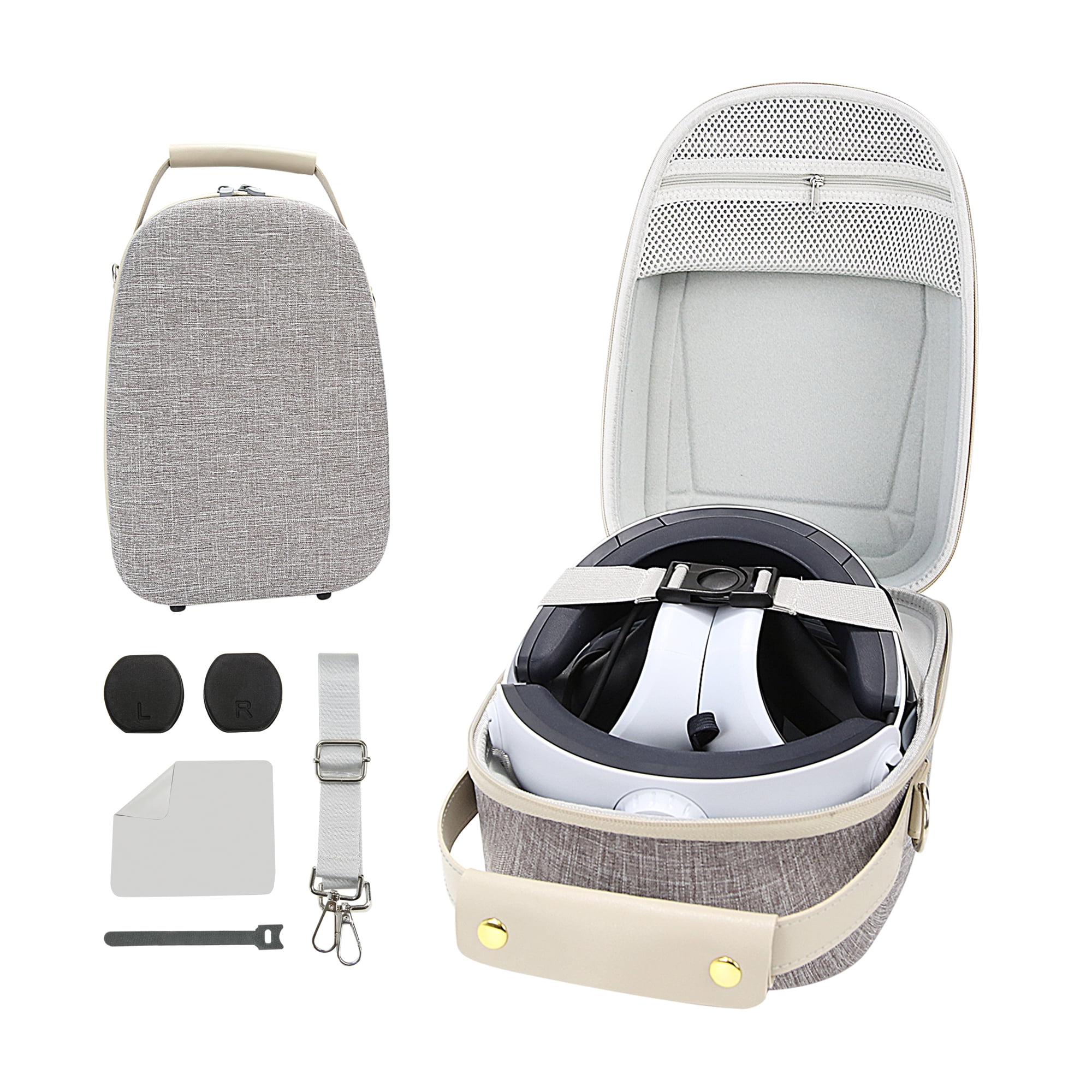 Mytrix VR2 Hard Shell Carrying Case Playstation VR2 Travel Storage Bag with  Shoulder Strap, Fits PSVR2 Headset &Sense Controller Accessories, Gift for  Lens Protector|Lens Cloth|Cable Management Strap