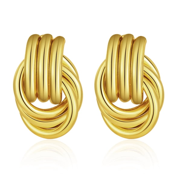 Mytys Geometric Earrings for Women 18K Gold Plated Chunky Dangle Earrings Statement Drop Earrings Jewelry Gift for Women