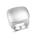 thumbnail image 1 of Mytys Square Cocktail Statement Rings for Women Gold & Silver Color Modern Metal Brushed Metal Ring, 1 of 6