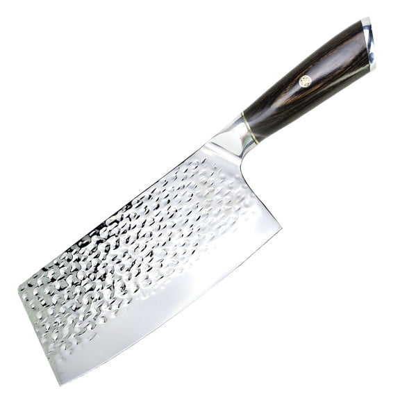 Myvit Meat Cleaver Kitchen Knife 7inch Heavy Duty Cleaver with Hand Forged High Carbon Steel,Anti-Stick Butcher Knife for Chopping Bones