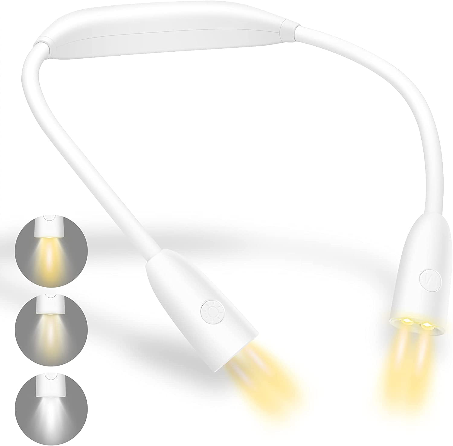 Mywill LED Neck Book Light for Reading in Bed Flexible Arms HandsFree