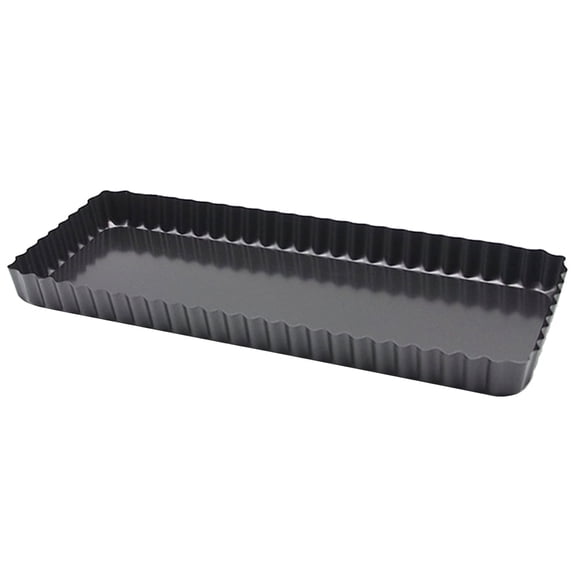 Myyaowl 2pc Removable Loose Bottom Tart Pan, Long Rectangular Non-Stick Baking Tray for Quiche Tiramisu, Local Warehouse Fast Shipping